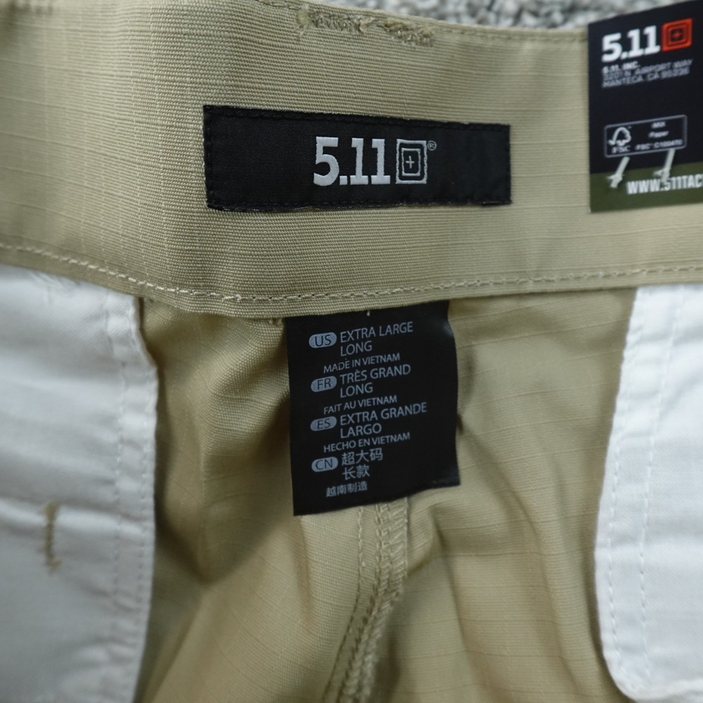 NEW 5.11 Tactical Pants Mens XL Beige Tan Ripstop TDU Cargo Utility Work Outdoor - Picture 7 of 14